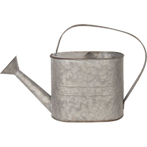 Arrosoir de Décoration en Métal Gris pour Plantes d'Intérieur et Extérieur 40 x 14 x 25 cm - PANGIVO (1/4)