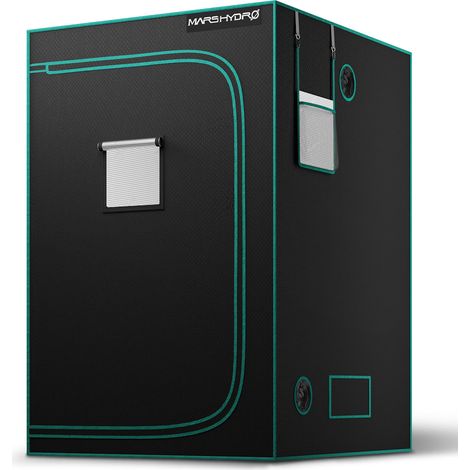 Mars Hydro – Tente de culture 120x120x200cm – Chambre noire pour plantes d'intérieur – Oxford 1680D – 4-6 plantes – Ventilation optimisée