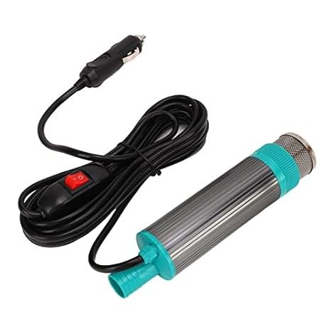 Pompe D'extraction D'eau D'huile électrique Portable 12 V avec Pompes à Carburant Manuelles Pompe de Transfert 12 V Alliage D'aluminium en Acier Inoxydable Pompe de (1/5)