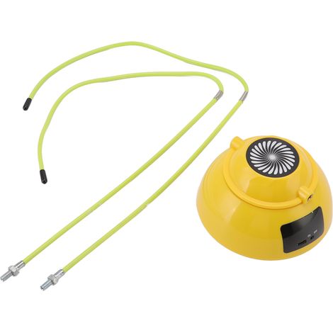Corde à sauter électrique 10 vitesses, chargement USB, comptage automatique, pour enfants et adultes, couleur jaune. (1/5)
