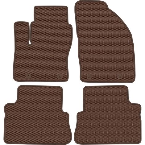 Tappetini dedicati per Ford C-Max I dal 2003 al 2010 - EVA A NIDO D'APE MARRONE (1/5)