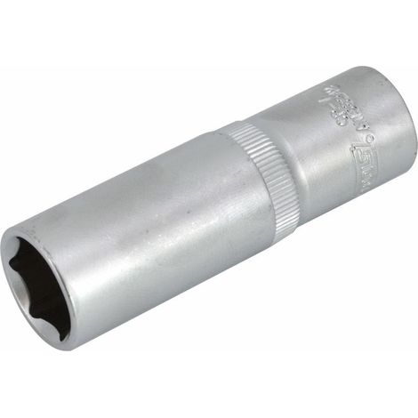 Vaso hexagonal largo 13mm 1/2" Awtools Black Line, para uso mecánico profesional, diseño prolongado, gran durabilidad, ideal para tornillos profundos o inaccesibles