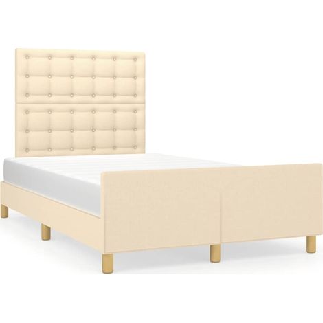 Maison Exclusive - Bettgestell ohne Matratze Creme 120x200 cm Sto