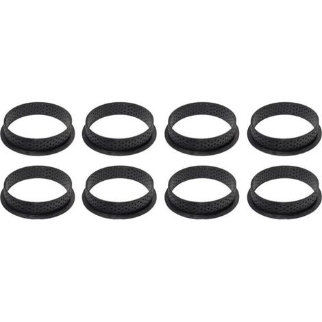 8 PièCes Anneau à AntiadhéSif Gâteau Anneau Ensemble Perforé Oeuf Bricolage Dessert Gâteau Mousse Biscuits Pâtisserie Moules d[605] (1/4)