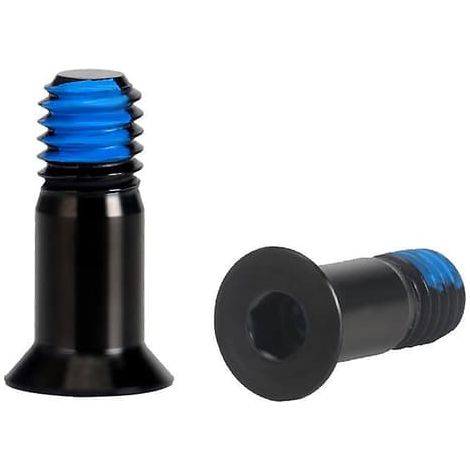 Lot de 2 vis hexagonales en titane pour dérailleur arrière de vélo, galet de dérailleur, support de roue, vis de fixation noires (1/4)