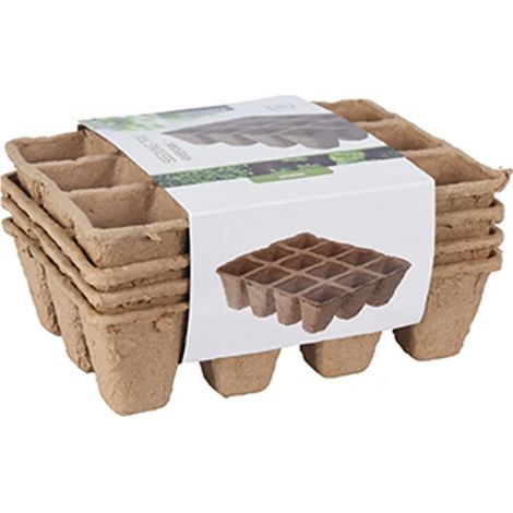4 Plateaux biodégradables pour semis