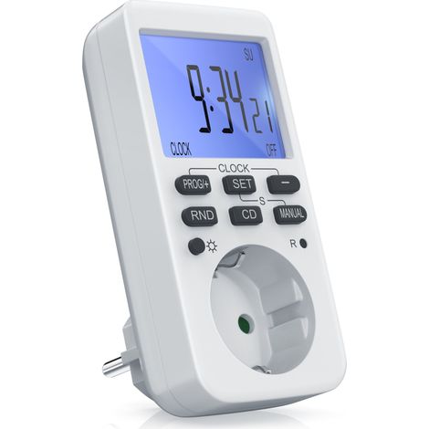BEARWARE Zeitschaltuhr programmierbar mit LCD Display Steckdosen Timer / max 3680W (1/5)