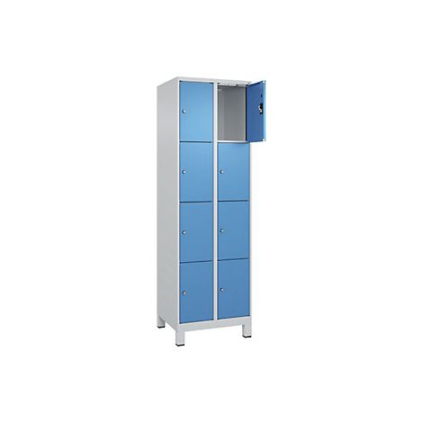 kaiserkraft Armadietto a 4 piani Evolo PLUS 2 scomparti (1/2)