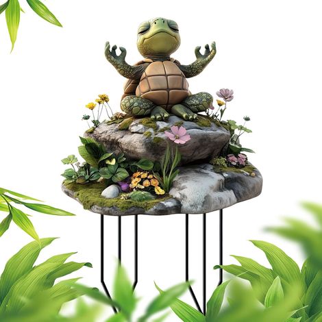 Gartenstecker Künstlerische Schildkröten Gartenmarkierung