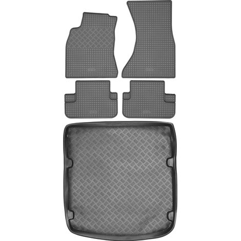Juego de alfombrillas de goma para Audi A5 i 8T Sportback (2007-2016) + alfombrilla para el maletero. (1/5)