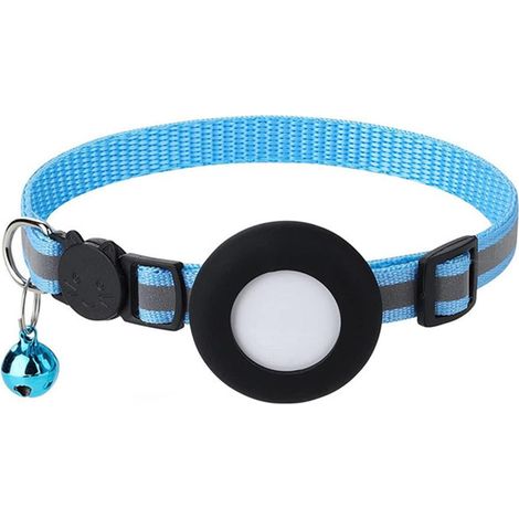 Collier Chat Réfléchissant - Fermeture Rapide Sécurisée - Avec Clochette et Pendentif Adresse - Nylon 22-35 cm × 1 cm - 1 Pièce (1/5)