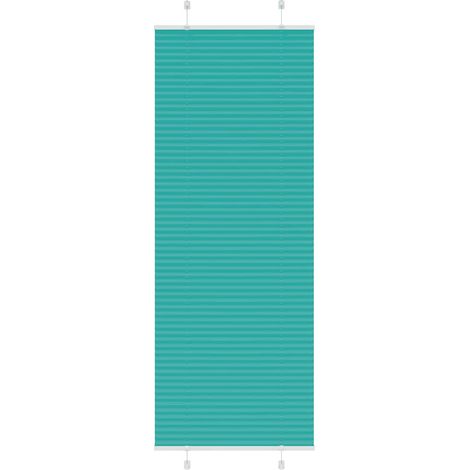 Plissee Petrolgrün 80x200 cm Stoffbreite 79,4 cm Polyester