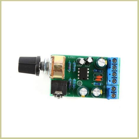 Cocosity Carte d'amplificateur CC1.8-12V TDA2822M Amplificateur 2 Canaux Stéréo 3,5mm Module de Carte electronique accessoires (1/5)