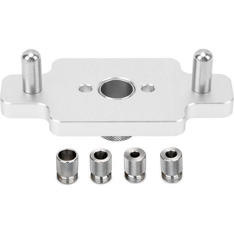 Lot en aluminium de guidage centrage pour chevilles de menuisier - Gabarit perçage centré DIY (1/5)