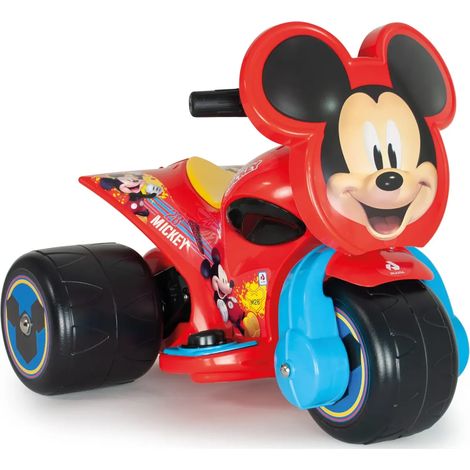 Triciclo Elettrico per Bambini 6V Topolino Disney Rosso Caricabatterie