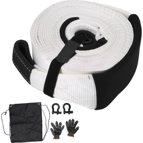 Sangle de remorquage robuste en nylon, câble de dépannage 9 mètres SS06 pour traction et sauvetage (1/5)