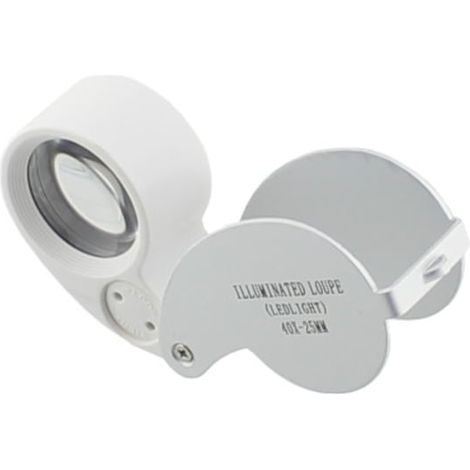 Lente d'ingrandimento illuminata a LED, ingrandimento 40x, MG21011 - 113453