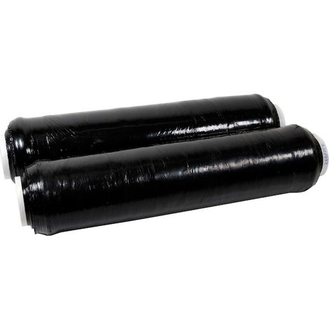 Film étirable - Coloris : noir - Longueur : 600 m - Largeur : 390 mm - Épaisseur : 9 µm - CENPAC