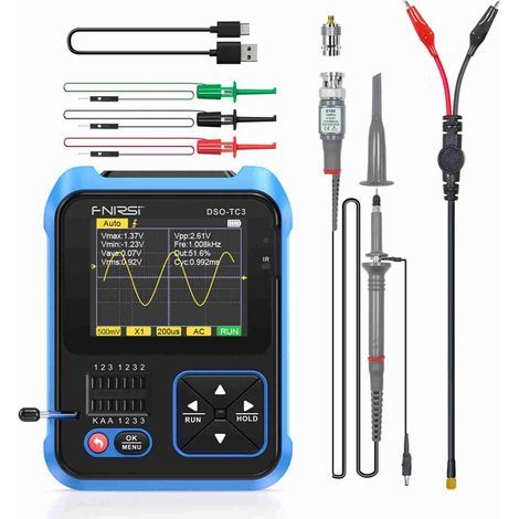 Portable Digital Multimeter Oscilloscope + 3-in-1 Dual Channel Signal Generator 500kHz 10MSa/s (1/5)