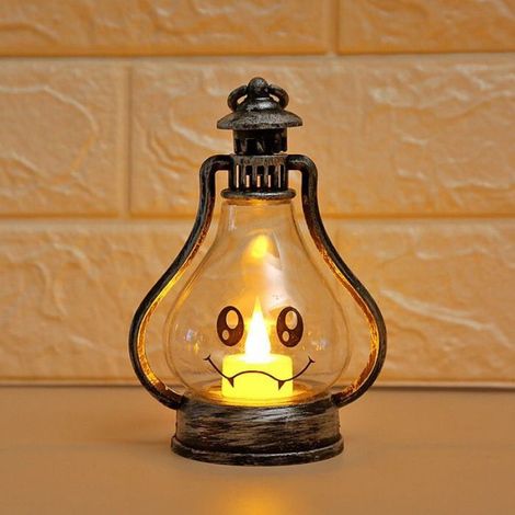1 Lanterne citrouille, anneau de suspension, lampe LED, plastique HIPS PP PET, décoration Halloween enfants bar . (1/5)