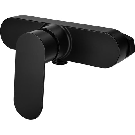 Mitigeur Monocommande Douche - Robinet Douche Mural Universel Filetage G1/2 avec Commande pour Chaud et Froid, Robinet Baignoire Moderne Laiton Galvanoplastie (1/5)