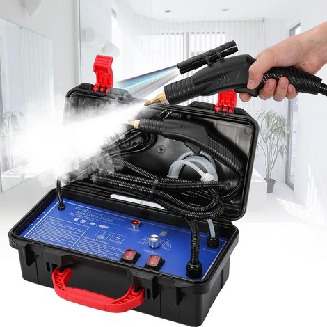 Multifunction Steam Cleaner Without Water Tank 1700W 220V High Pressure Steam Cleaning Machine, Portable with 5 Types of Brushes, 34 Hours Battery Life for Kitchen Car (1/5)