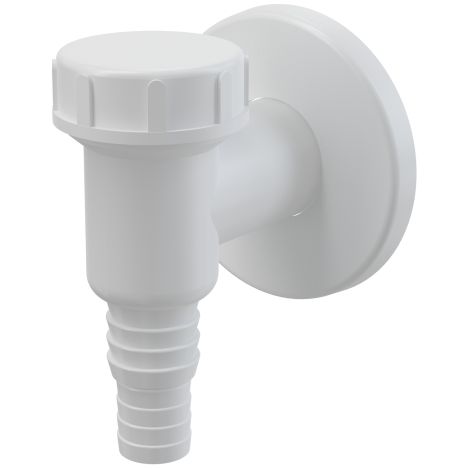 Sifone angolato per lavatrice, bianco DN32