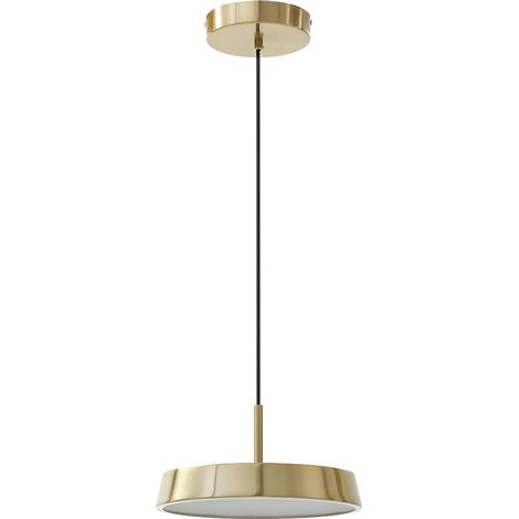 Suspension LED en laiton doré - D.30 x H.129 cm - Doré - IDONA (1/5)