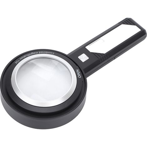 Loupe Lumineuse 6 LED Grossissante 6X/15X pour Lecture et Travaux de Précision - Parfaite pour Adultes (1/5)