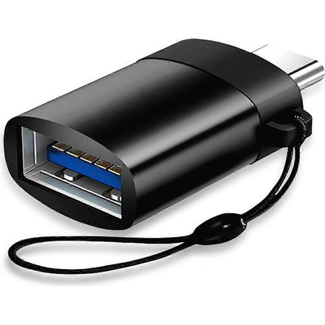 Câble adaptateur OTG USB-C mâle vers USB 3.0 femelle, compatible avec appareil photo, lecteur de cartes et souris. (1/4)