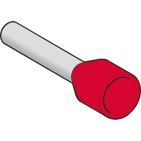 embout de cablage - 1 mm2 - rouge - schneider electric dz5ce010 (1/2)