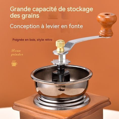 Machine à café manuelle rétro pour maison, broyeur de grains de café à main, broyeur de grains de café pour cuisine (1/3)