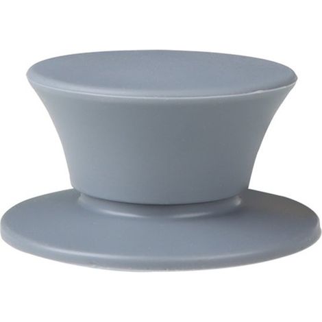 Pomo universal para tapas de ollas (juego 2), Mango repuesto resistente calor, Silicona suave tacto superficie antideslizante, 5,8 x 5,8 x 3 cm (1/2)