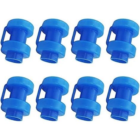 VURAHOME - Embouts de Trampoline 8 Pièces Embouts de Tige de Filet, Pièces de Rechange de Trampoline de Diamètre 25 mm Pour Tiges De Filet de Trampoline (bleu) -Versailles (1/5)