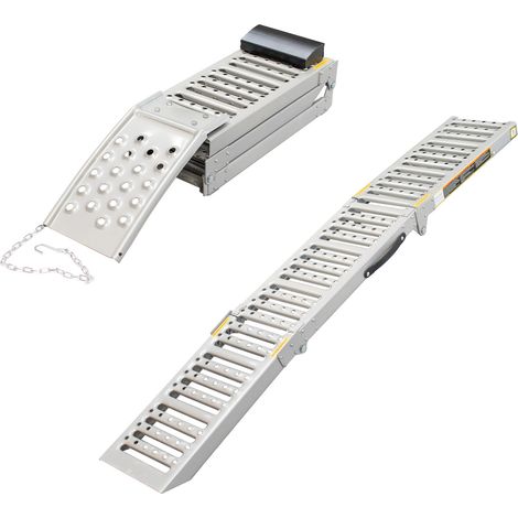 Faltbare Stahl-Autorampe, 2-teilig, 1600 kg