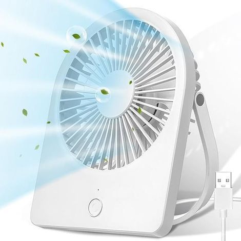 Extrem leiser Mini-Tischventilator, USB-Tischventilator, geeignet für Zuhause und Büro (1/4)