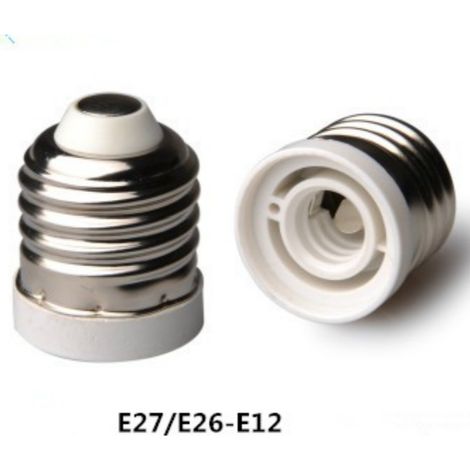 Adaptateur universel flexible E27 vers E12 pour veilleuse/lampe horticole CE (1/5)