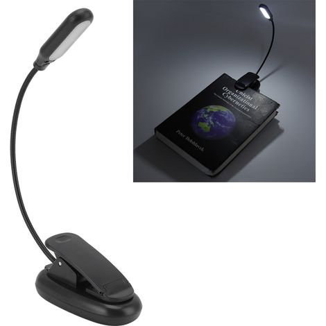Einflammige Klemmleuchte für den Schreibtisch, LED-Leselampe, Leselampe fürs Studentenwohnheim, Klavierlampe, wiederaufladbare Notenclip-Lampe mit USB-Anschluss (1/5)