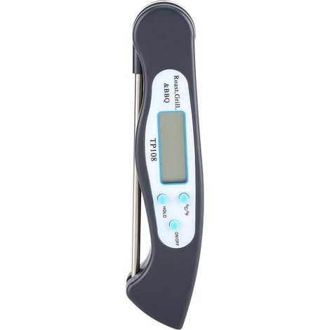 Thermomètre de cuisson, thermomètre numérique LCD à lecture instantanée pour viande et aliments, sonde pour la cuisine, les grillades en extérieur et le barbecue (27 2 3 cm) (1/5)