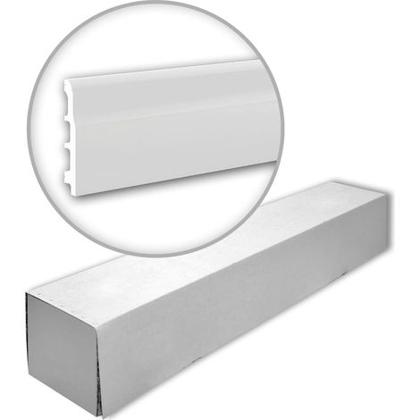Profhome 653803-box 1 Scatola 18 pezzi Battiscopa Zoccolino design classico senza tempo  36 m