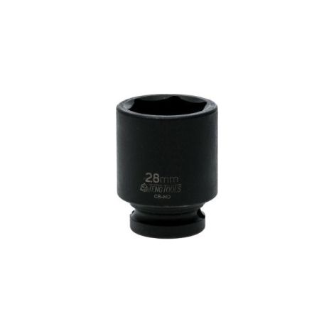 Llave de Vaso de Impacto Hexagonal 1/2' de                 Tamaño 28 mm D1 40.0 mm D2 30.0 mm L 78.0 mm (1/2)