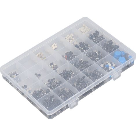 Télécommande TV 460 Pièces Boutons Poussoirs Tactiles 24 Types Interrupteurs de Rechange (1/5)