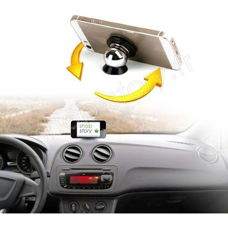 CAR MAGNETIC 360 : Support Magnétique Téléphone Tablette GPS Pour Voiture (1/3)