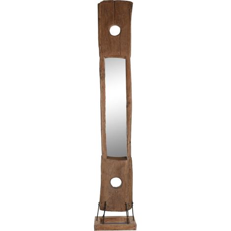 Espejo Teca Cristal 45X45X285 Pieza Unica Natural (1/5)