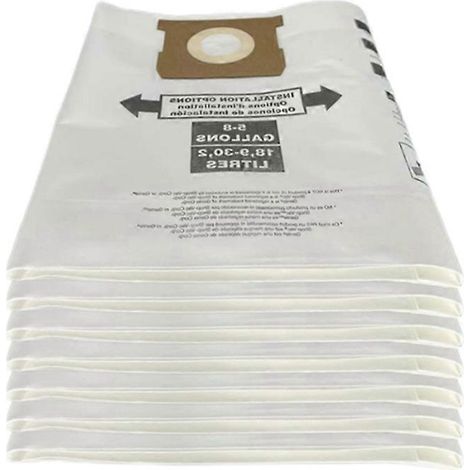 7er-Pack universelle Trockensaugerbeutel für 5–8 Gallonen (kompatibel mit Ridgid VF Dus Werkstattsaugern mit 5–8 Gallonen). – AquaForge (1/5)