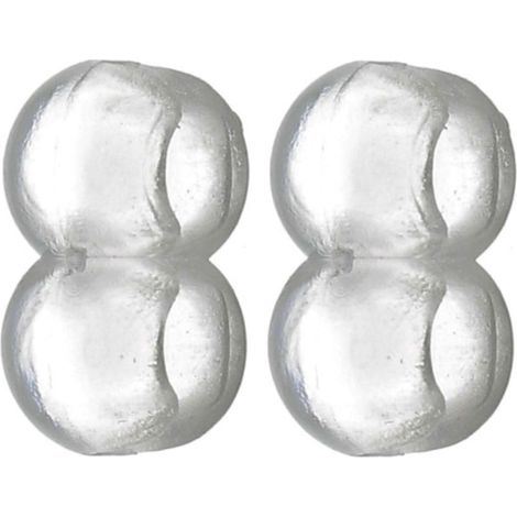 Lot de 2 arrêts de chainette pour store intérieur – Boules Ø 4,5mm – Pas de 6mm – PVC translucide – Assemblage butée et raccord (1/4)
