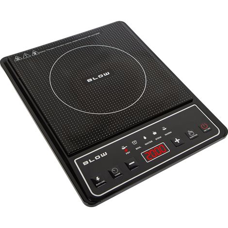 Piano a induzione Blow BW-A08 2000 W nero largo 28 cm (1/5)