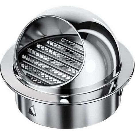 Grille Ventilation Ronde Acier Inoxydable Anti-Insectes 100mm Conduit Couvercle - KZQ