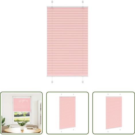 Sichtschutz -  Plissee Rosa 75x150 cm Stoffbreite 74,4 cm Polyester (1/5)