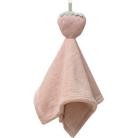 Serviette à main Fruit Dessin animé En forme de corail Polaire Serviette à main, Meubles, Serviette suspendue Petite absorption d’ea (1/5)